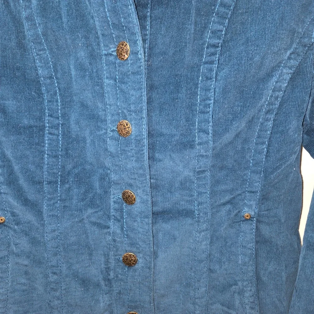 Chic Boho AMI Teal Women's Jacket Pockets Five Buttons‎ Medium
